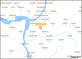 map of Bodwai