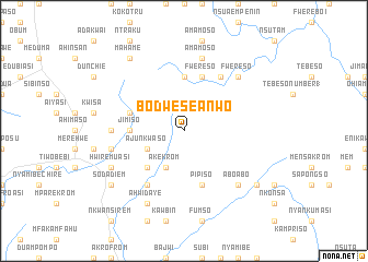 map of Bodweseanwo