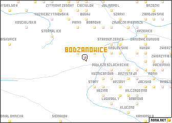 map of Bodzanowice