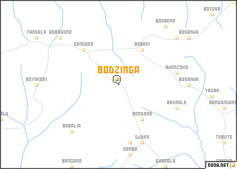 map of Bodzinga