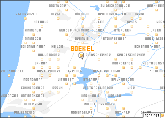 map of Boekel