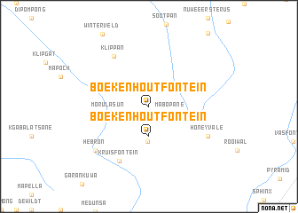 map of Boekenhoutfontein