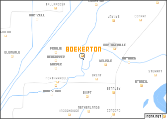 map of Boekerton