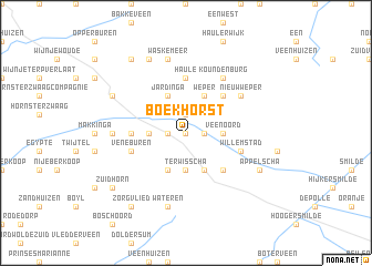 map of Boekhorst