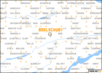 map of Böelschuby