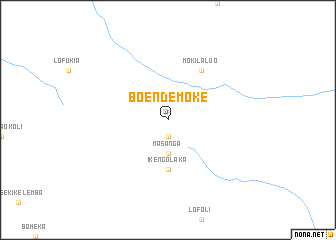 map of Boende-Moke