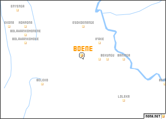 map of Boene