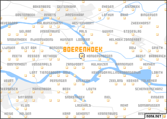 map of Boerenhoek