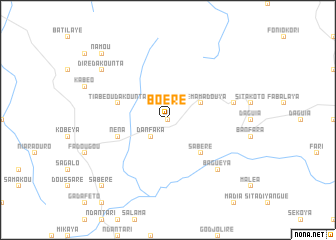 map of Boéré