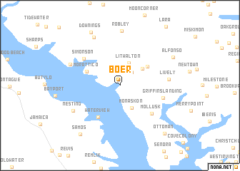 map of Boer