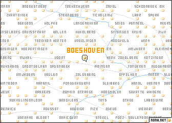 map of Boeshoven