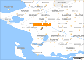 map of Boeslunde