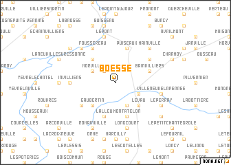 map of Boësse