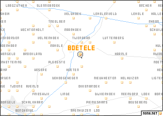 map of Boetele