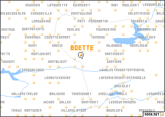 map of Boëtte