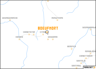 map of Bœuf Mort
