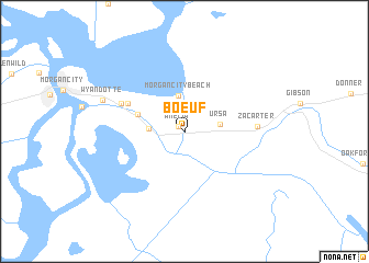 map of Boeuf