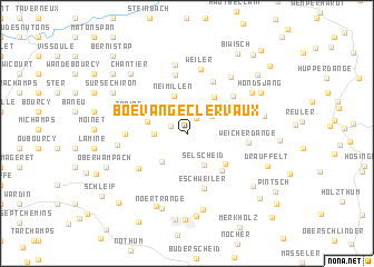 map of Boevange-Clervaux