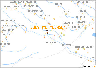 map of Bo‘eynīyeh-ye Qāsem