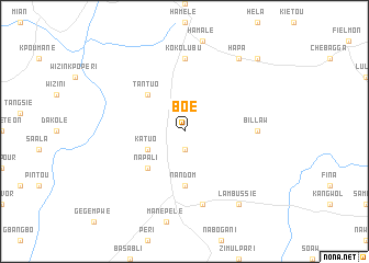 map of Boe