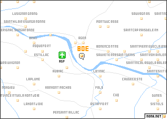 map of Boé
