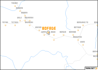 map of Bofadé