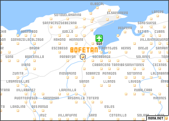 map of Bofetán