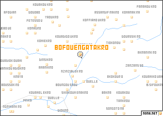 map of Bofoué-Ngatakro