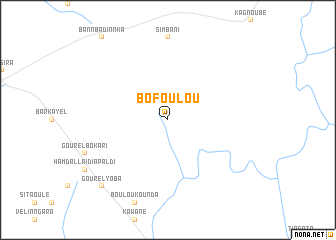 map of Bofoulou