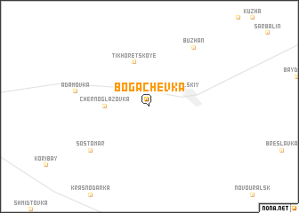 map of Bogachëvka