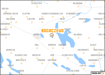 map of Bogaczewo