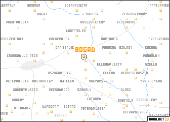 map of Bogád