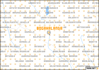 map of Bogahalanda