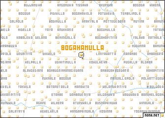 map of Bogahamulla