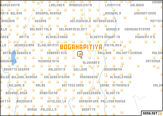 map of Bogahapitiya