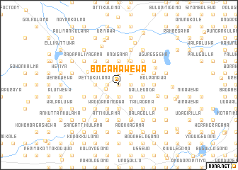 map of Bogahawewa