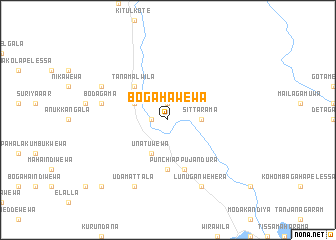 map of Bogahawewa