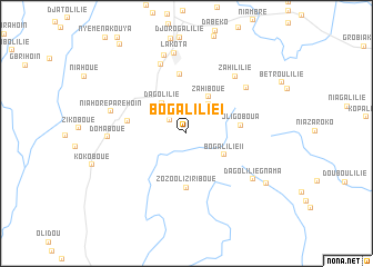 map of Bogalilié I