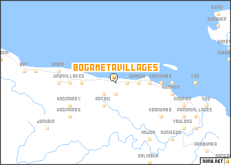 map of Bogameta Villages