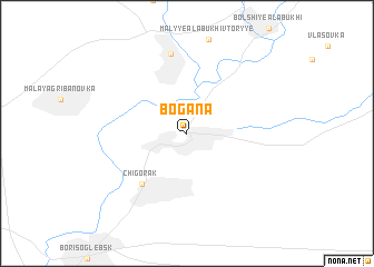 map of Bogana