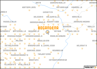 map of Bogandena