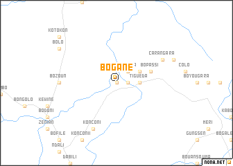 map of Bogané