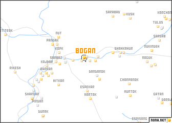 map of Bogān