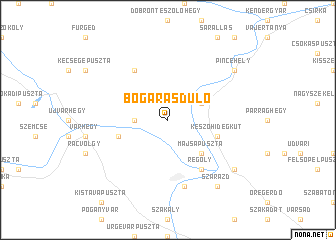 map of Bogaras-důlő