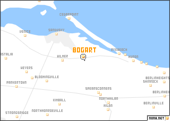 map of Bogart