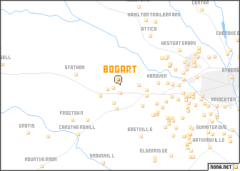 map of Bogart