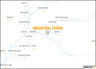 map of Bogata Olteană