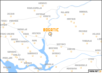 map of Bogatić