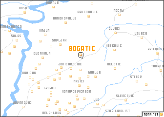 map of Bogatić