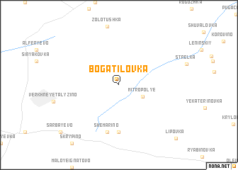 map of Bogatilovka